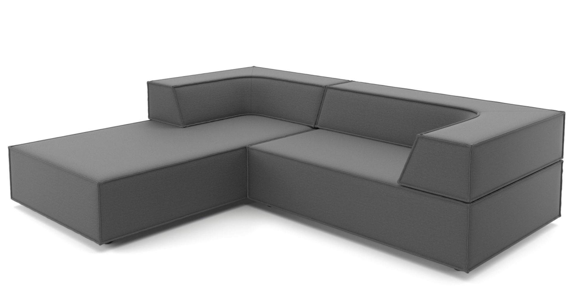 Trio Sofa 4 Module Vorzugskombination Ecke Quick Ship Rechts Cor